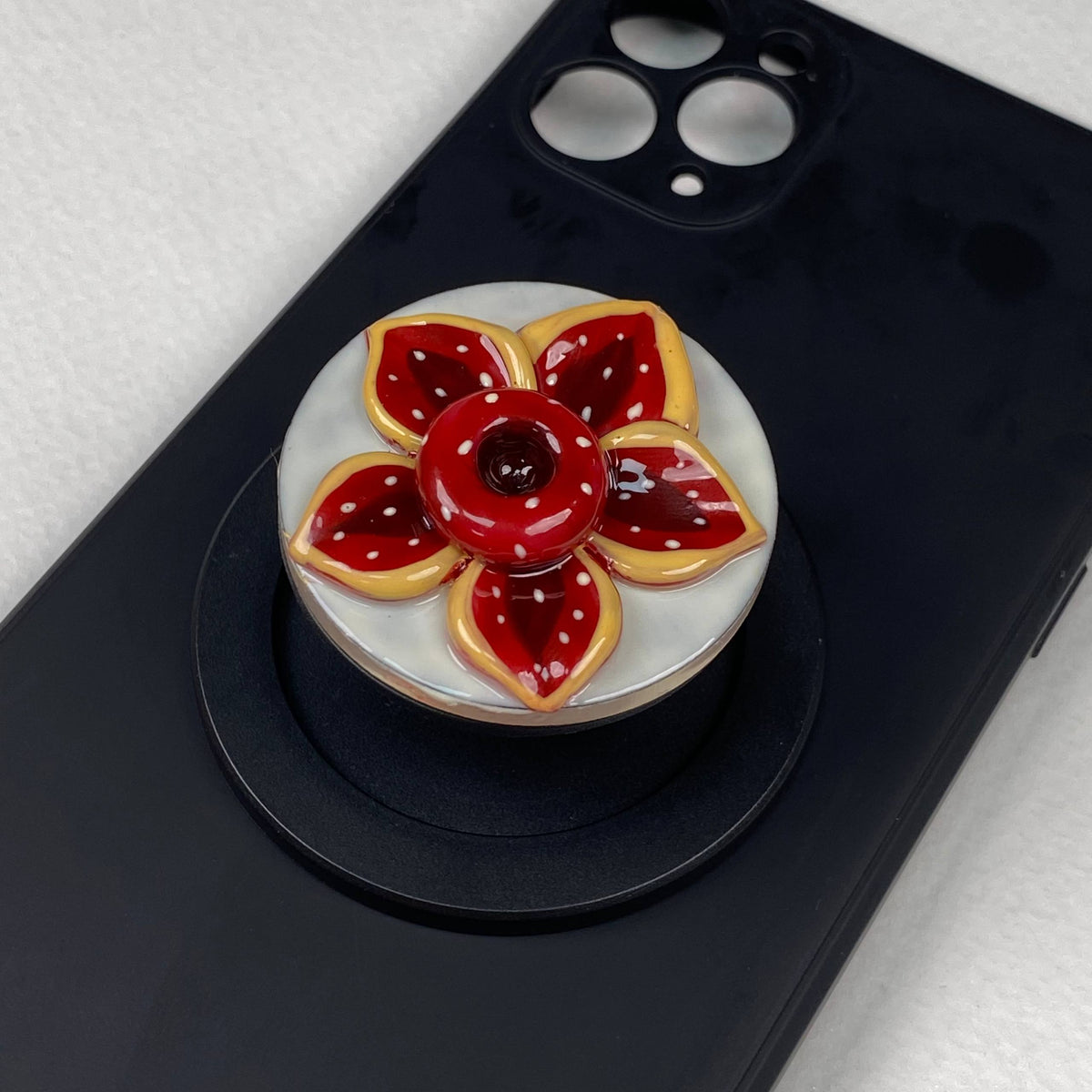 Carnivorous Plant Phone Grip – Horror Scary Flower Phone Holder, Funny Creepy Handmade Collapsible Grip